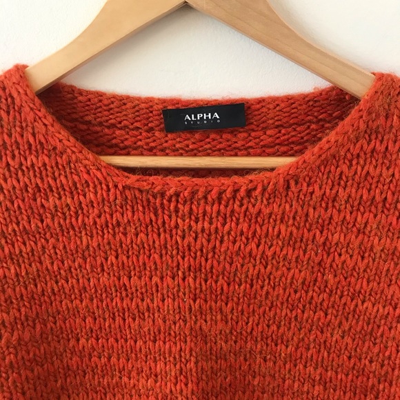 Alpha Studio orange sweater - Picture 2 of 9